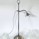Lampe 1900, câble tissu tressé, tulipe verre au choix