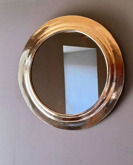 Metal mirror, 39x39 cm, 1970.