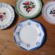10 assiettes à dessert anciennes dépareillées 