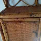 Shelf wall vintage rattan