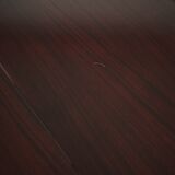 Round mahogany table, Danish design, 1970s, manufactured in Denmark