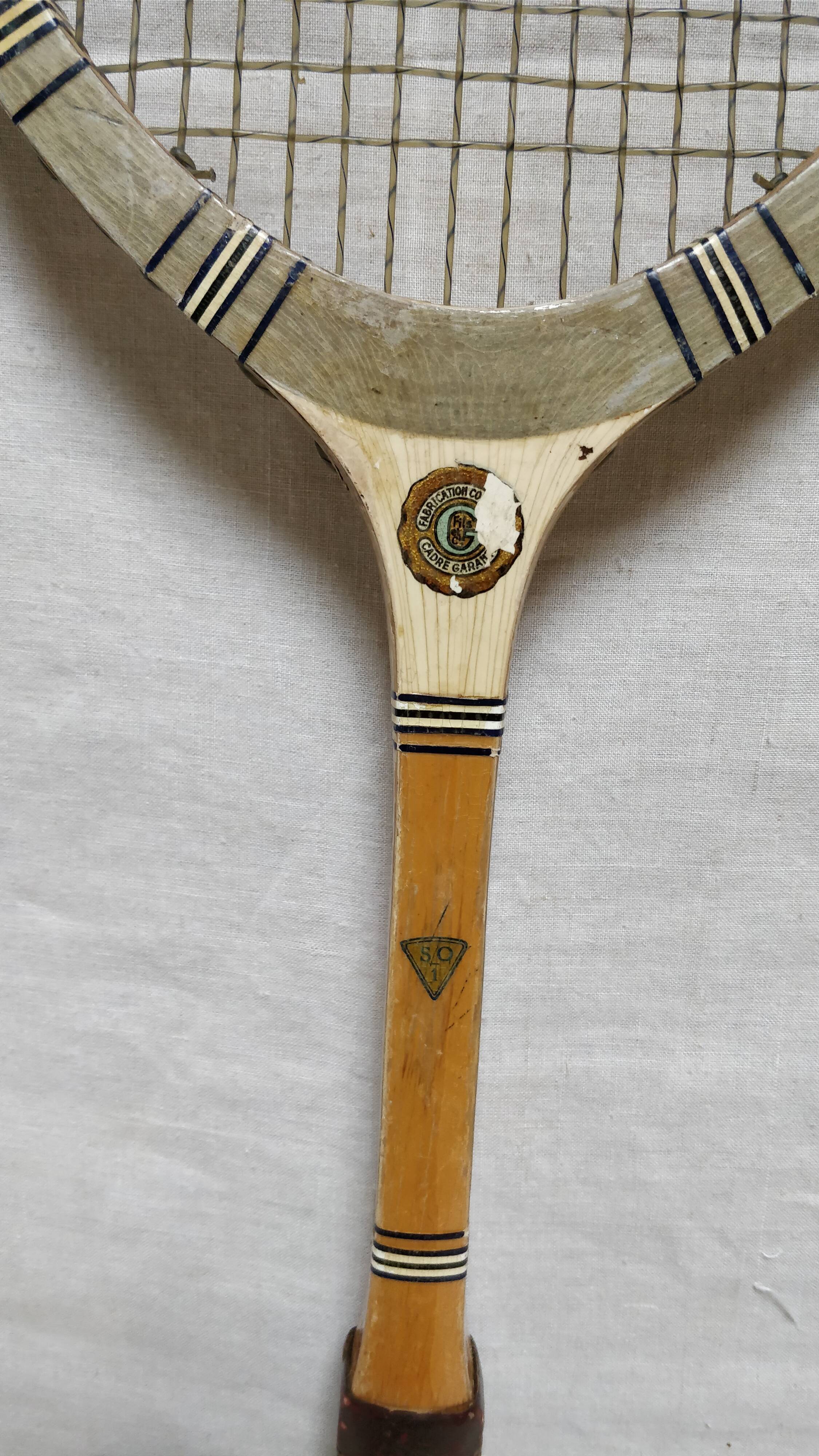Vintage son gauthier tennis racket