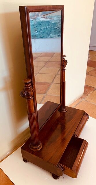 Mahogany table psyche