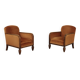 Pair of Art Deco armchairs, France, 1930s