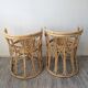 Pair of rattan armchairs from the 60/70s