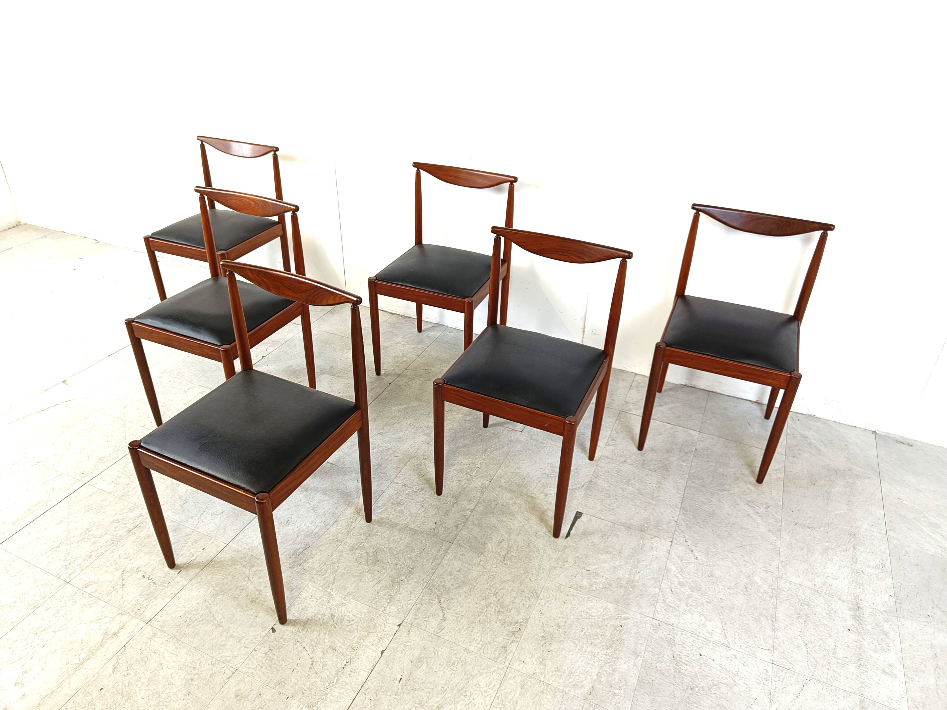 Mid century scandinavian dining chairs, 1960s