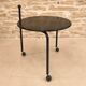 Foldable metal side table, design by Tord Bjorklund, Ikea.