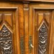Renaissance sideboard with recess, 17th century, in carved walnut, 177cm