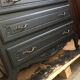 Black vintage chest of drawers