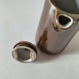 Antique brown porcelain coffee pot – C.P. & Cie, Mehun (late 19th century)