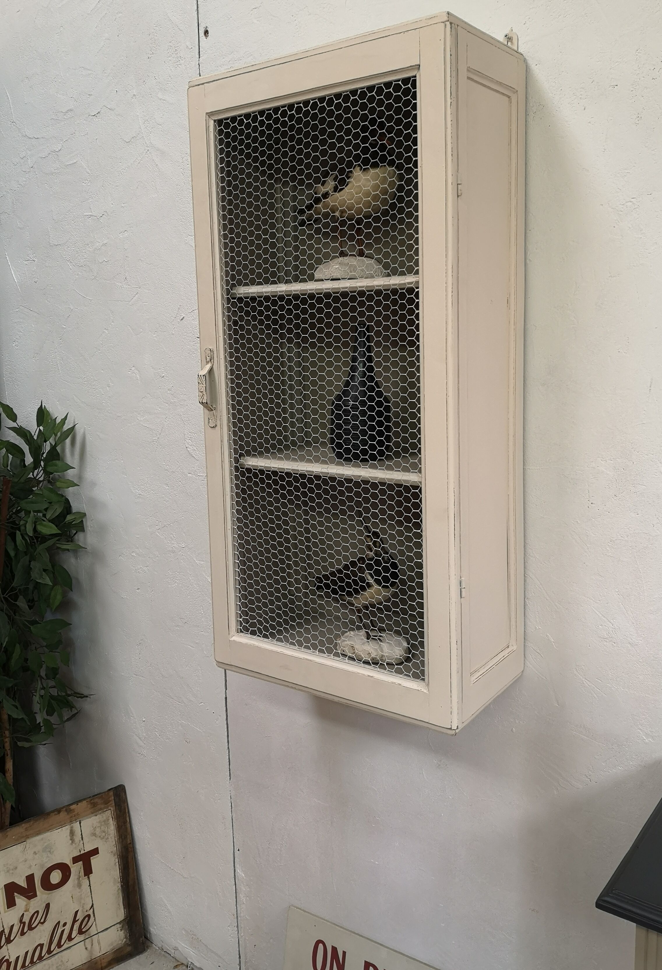 Vitrine murale patine