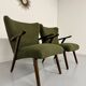Lot de 2 fauteuils à oreilles « wing chair » design scandinave an 60