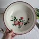 Large round, shallow earthenware dish, sarreguemines, epernay pattern
