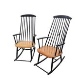 Pair of vintage rocking chairs from the 70s