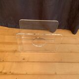 Lucite newspaper stand, 1970s