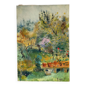 Le jardin  potager, huile