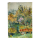 The vegetable garden, oil on canvas signed Lohezic 1974.