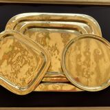 Set of 4 copper trays
