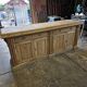 Bistro counter with a Hungarian point design.