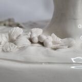 Saxon porcelain group, two fighting goats, signed Röhle, 1900