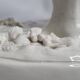 Saxon porcelain group, two fighting goats, signed Röhle, 1900