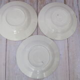 Set de 3 assiettes creuses vintage