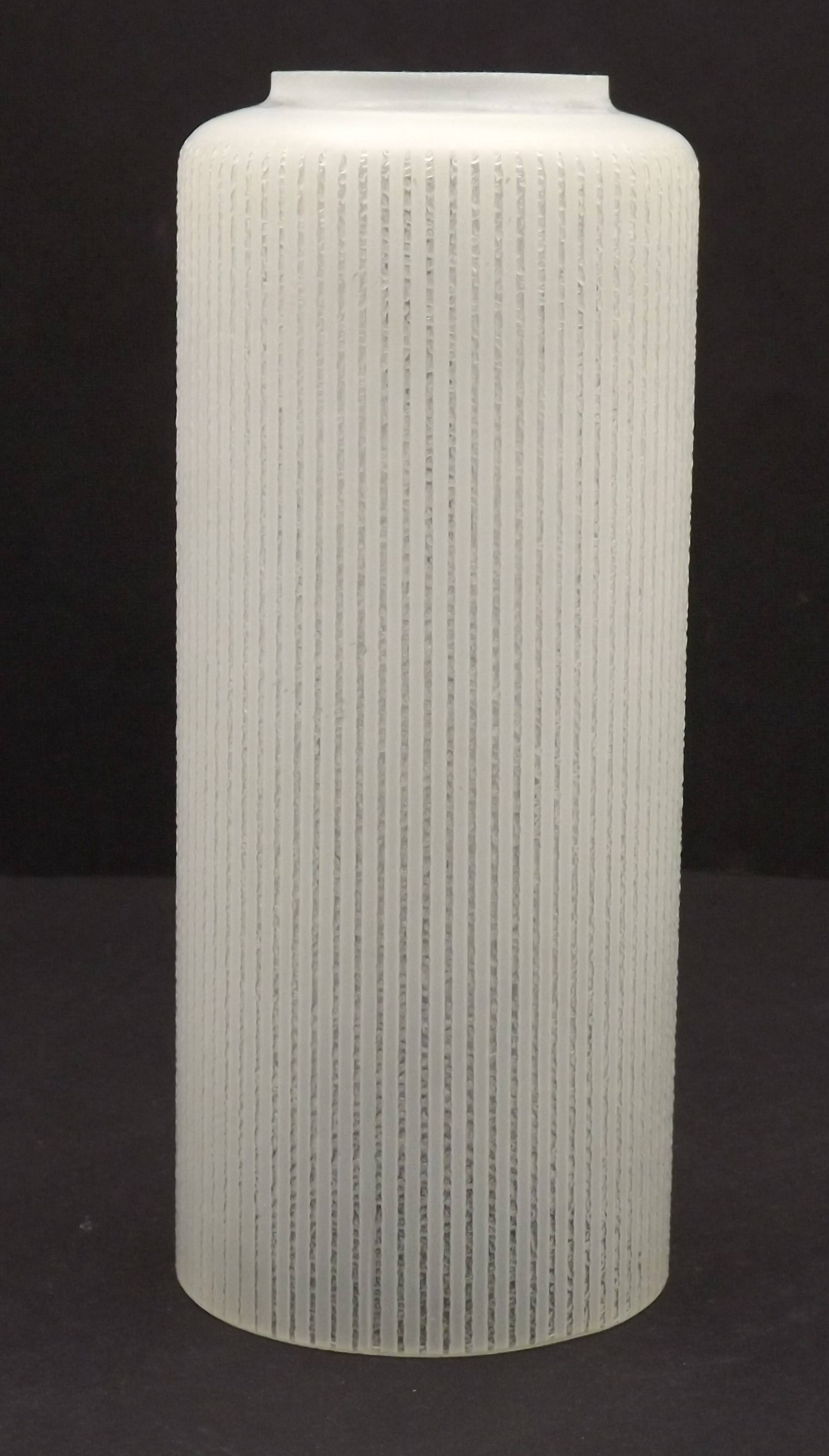 White glass lampshade, 1960s-70s