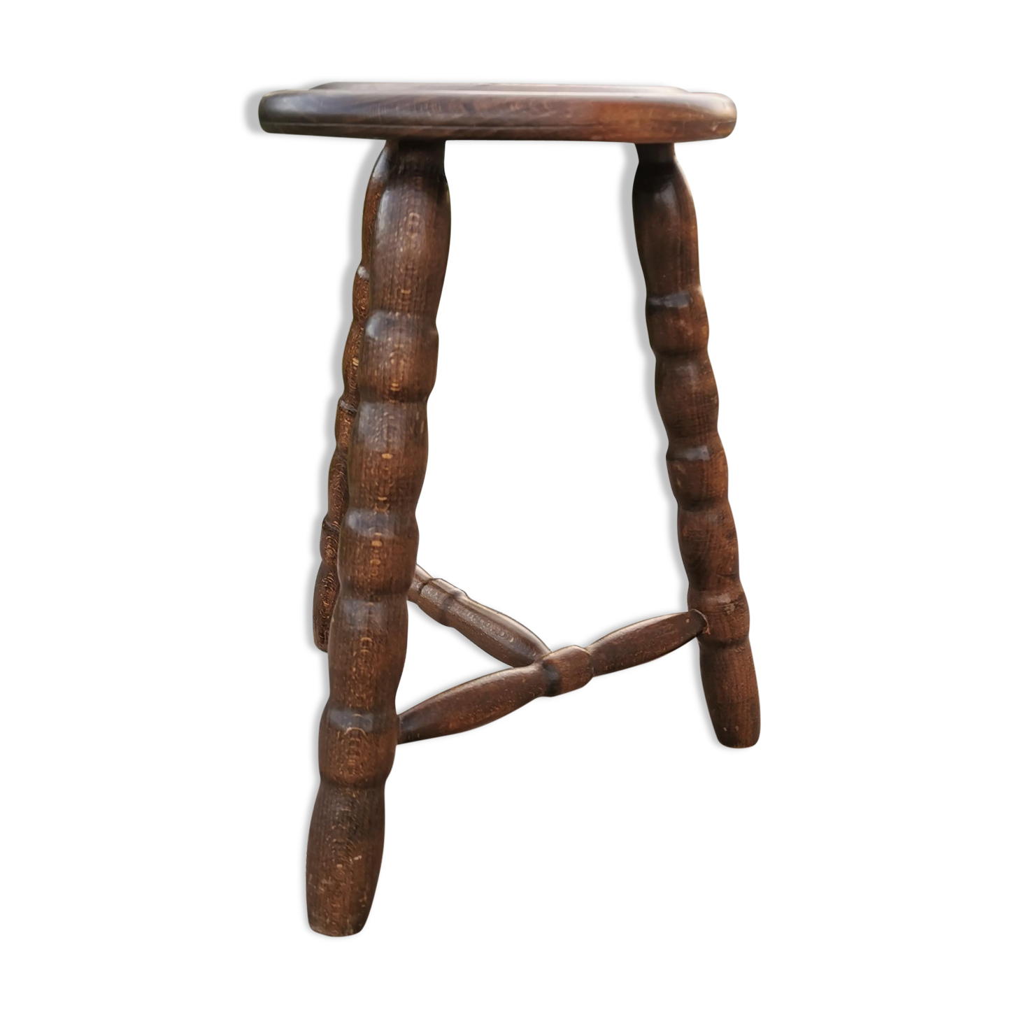 Wooden milking stool