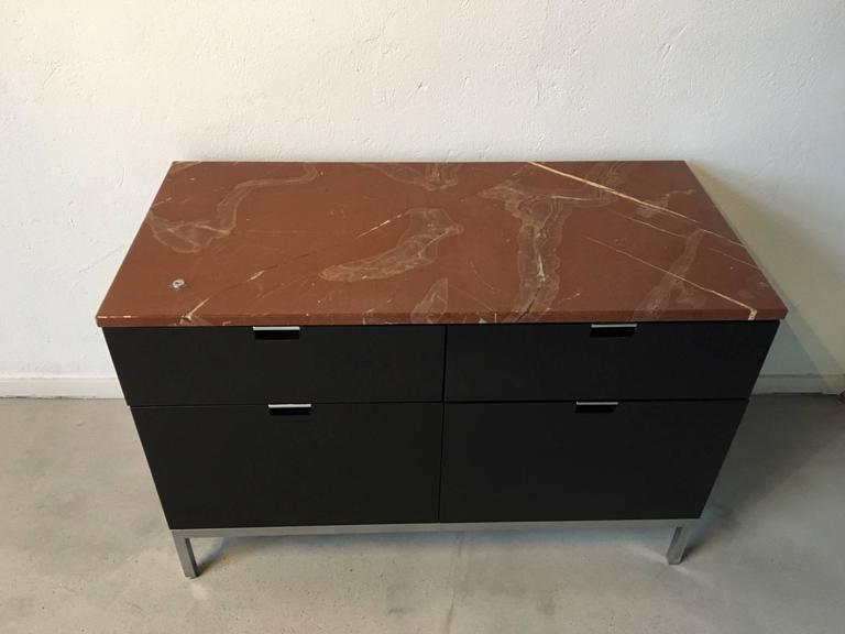Furniture with Florence Knoll marble top, 1961