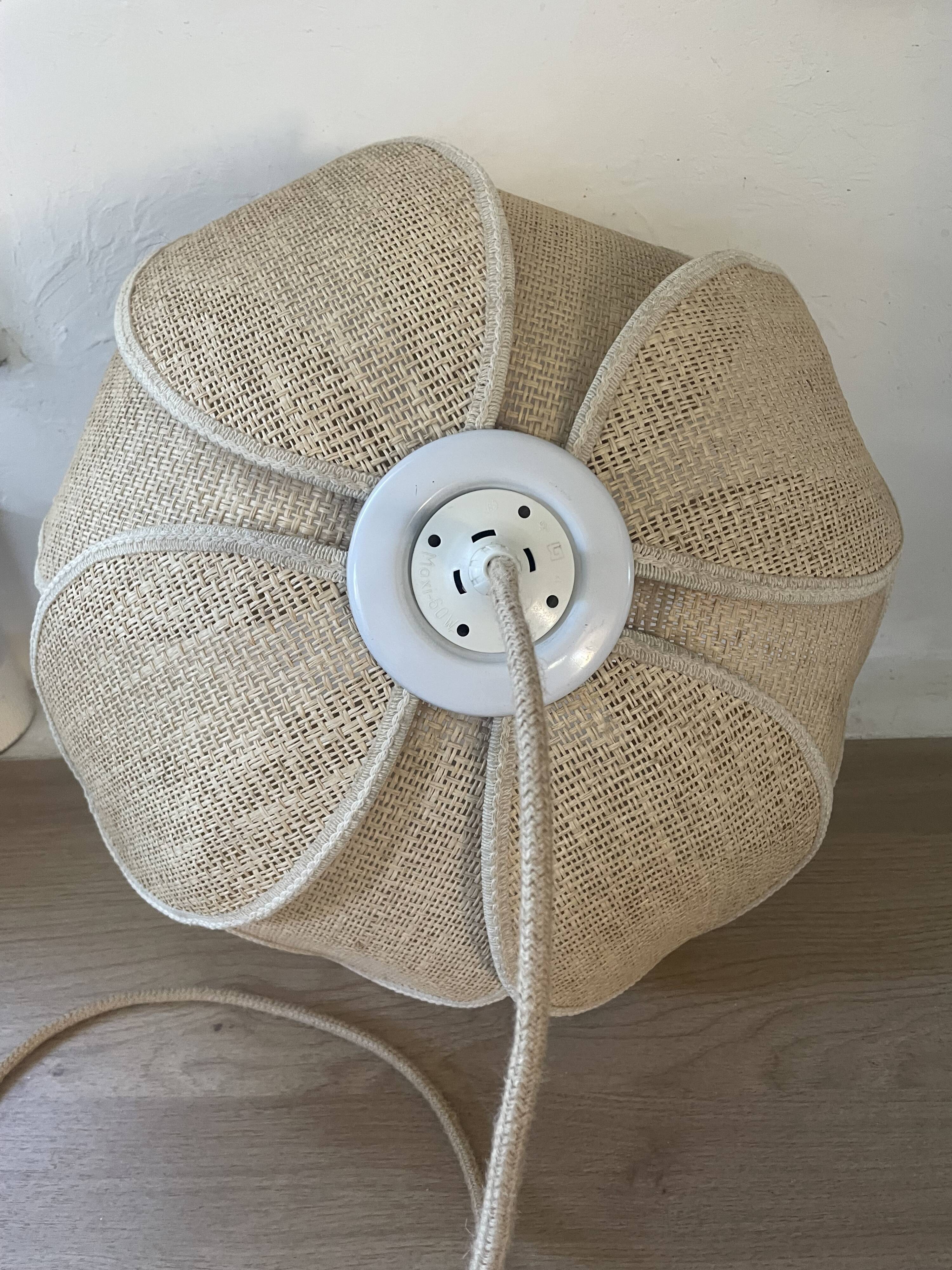 Vintage plant fibre lotus suspension