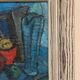 Original Swedish Oil on Panel - 'Still Life with Jugs and Fruits' by Stig Thiderman - Signed - Vintage - Framed