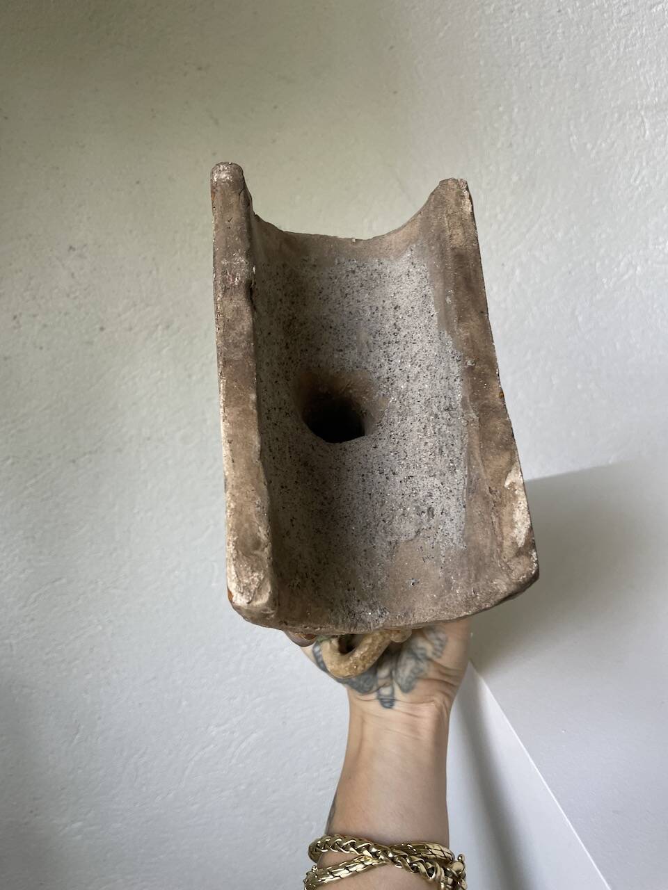 Ming period terracotta equestrian ridge tile