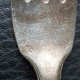 Set of 2 silver spoons and 2 forks