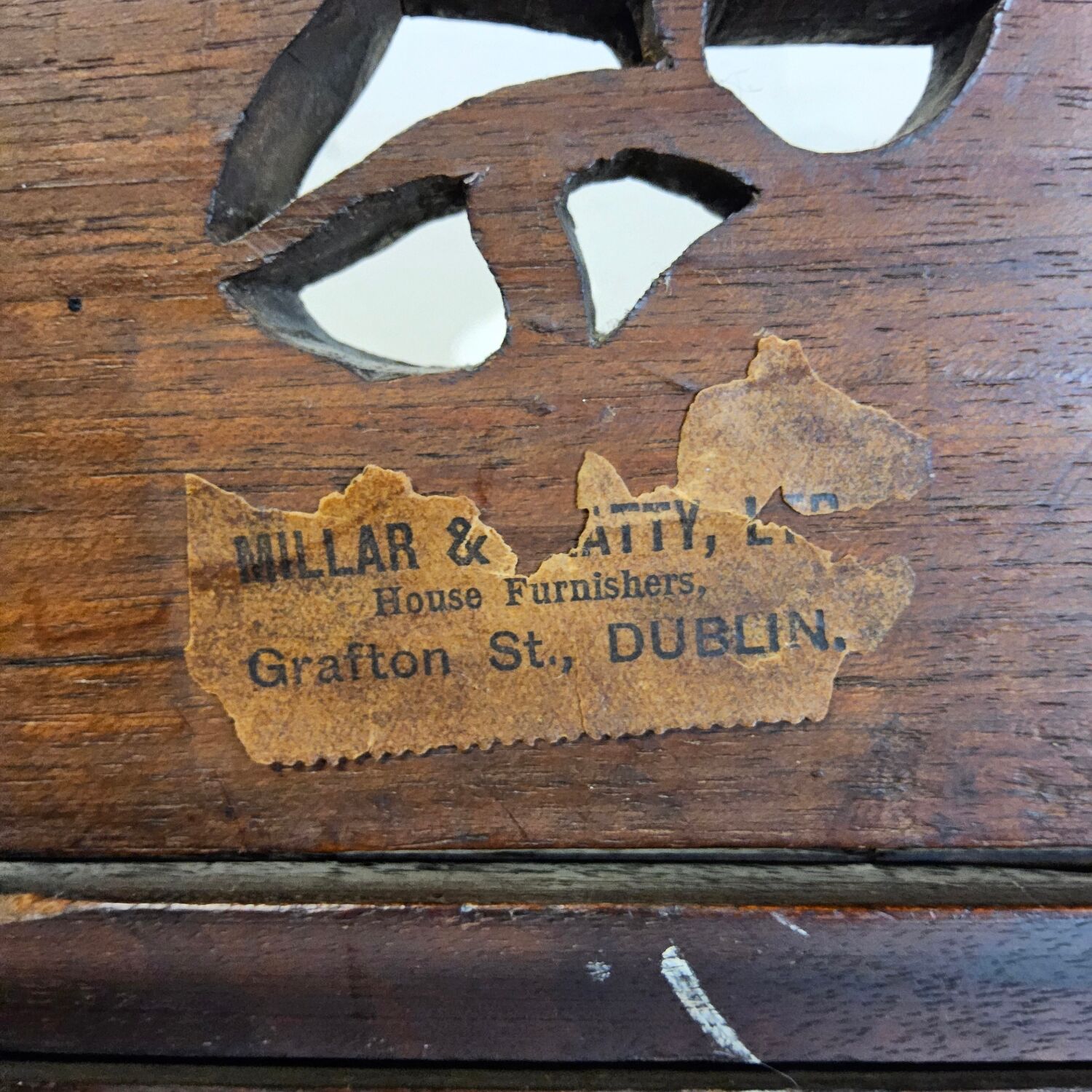 Antique 19th-century Chinese secretary with dragon woodcarving