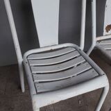 Pair of metal chairs 1960 vintage