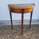 Louis XVI style half-moon console
