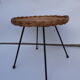Vintage wicker rattan coffee table