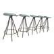 Set of 5 stools "Jamaica" by designer Pepe Cortes production Amat