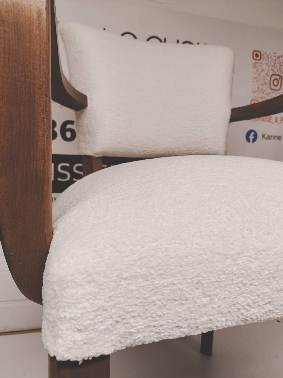 Fully restored bridge armchair