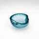 Murano Bullicante Peacock Blue Vide-Poche Vintage 60s 70s Art Glass