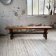 Paire de bancs noyer 1900