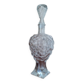 Carafe en verre pressé façon grappe de raisin