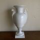 XXL white lion head neo-classical amphora vase from the Empire Consulate.