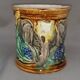 Old tobacco pot / pencils, flower vase elephant onnaing earthenware slip