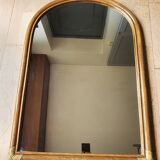 Rattan mirror