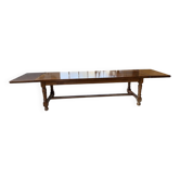 Table repas style drapière noyer 2m5/3m5 1900