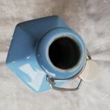 Blue ceramic hot water bottle