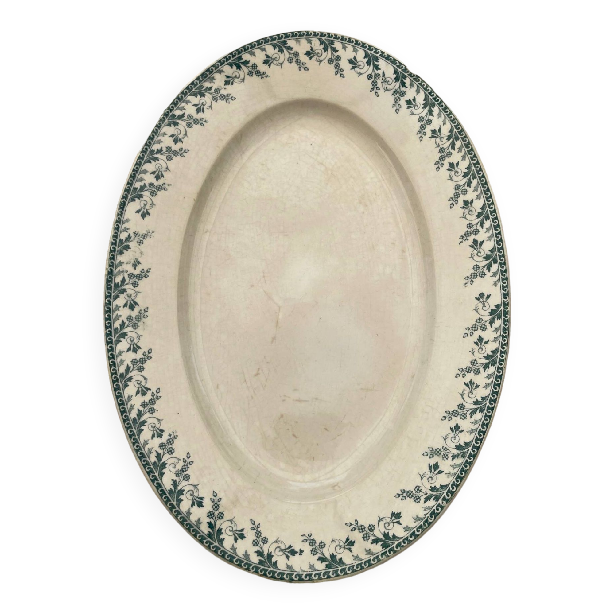 opaque porcelain dish from Gien (Montigny model)