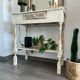 Patinated wooden work table