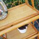 Rattan shelf